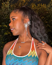 Load image into Gallery viewer, Crystal Fleur Earrings